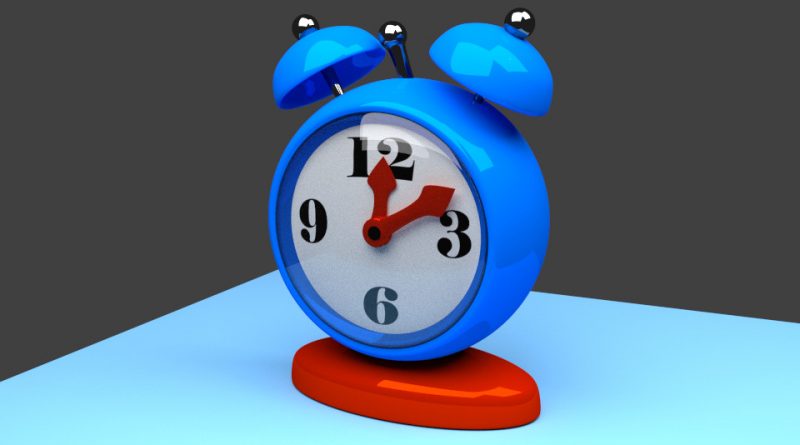 Blender Alarm Clock