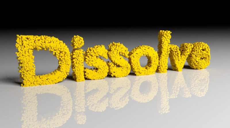 Blender Dissolve Text