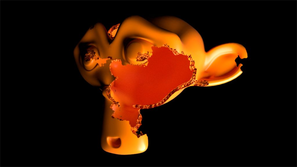 Blender Expanding Holes