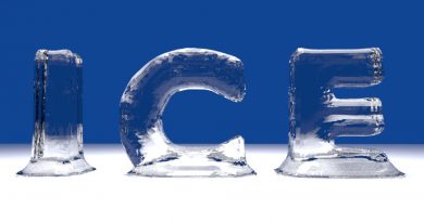 Blender Ice Text