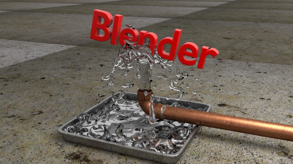 Blender Water Balancing Text Animation