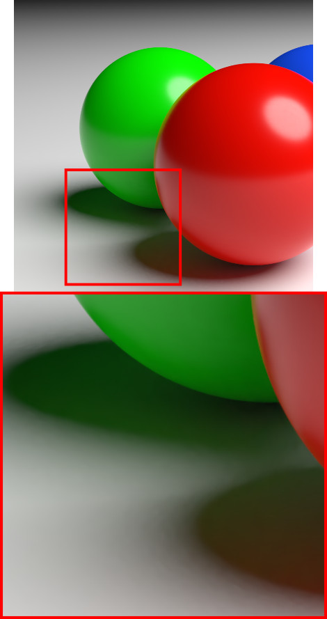 Spheres Denoising Enabled 150 Samples