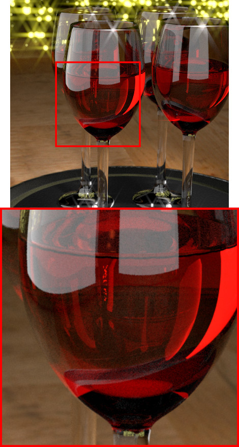 Wineglass Denoising Disabled