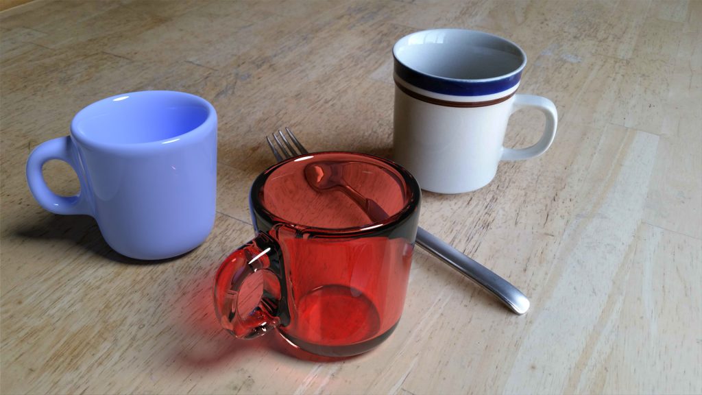 Cups Added To Photo