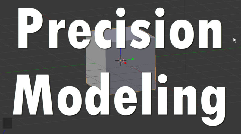 Blender Precision Modeling